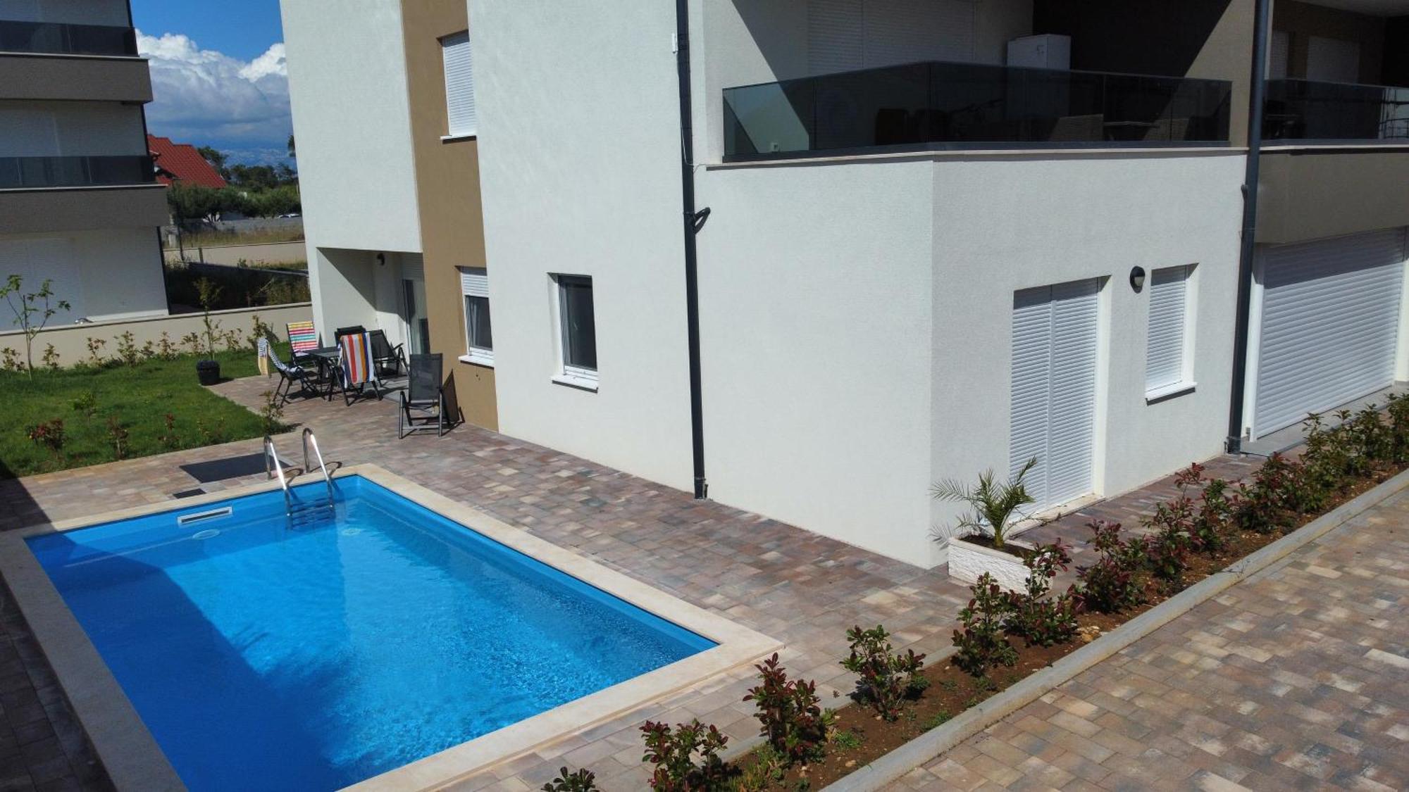 Apartment Relex With Pool & Jacuzzi Privlaka  Exteriör bild